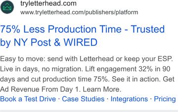 Ad by Letterhead