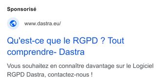 Ad by Dastra