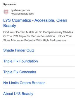 Ad by LYS Beauty
