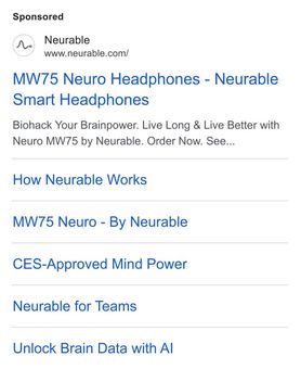 Ad by Neurable