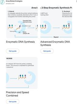 Ad by Ansa Biotechnologies